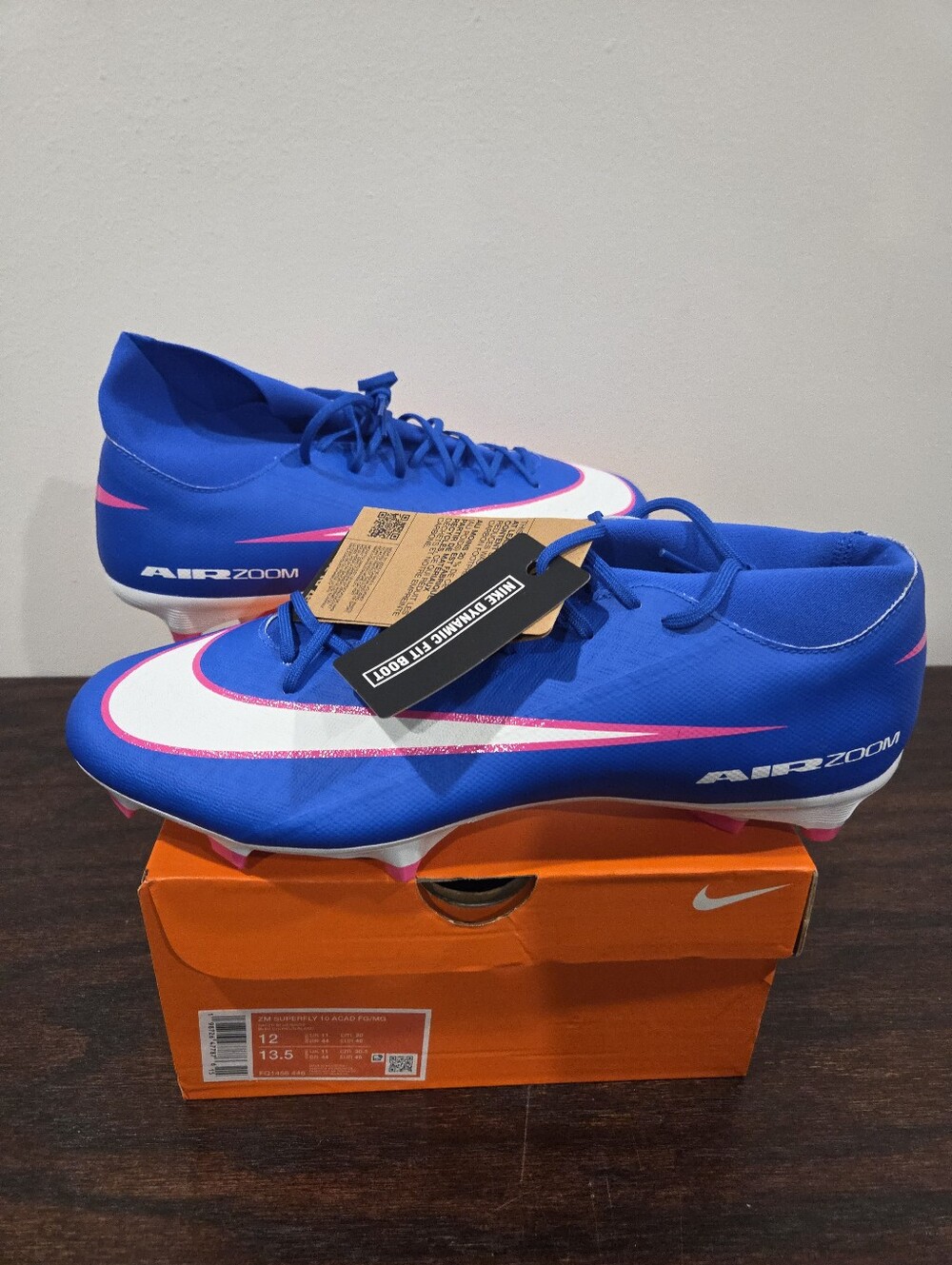 Nike Mercurial Superfly 10 Academy Firm Ground Cleats Men's Size 12